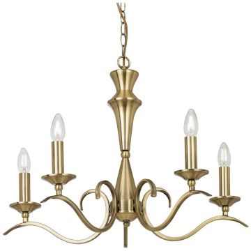 Endon KORA KORA-5AB Lustr 5x40W/E14 IP20