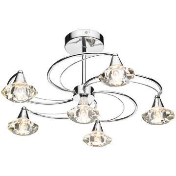 Dar Lighting LUTHER LUT0650 Stropní lampa 6x40W/G9