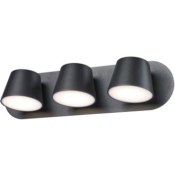 Italux KUOLA MB1350-3-BK Nástěnná lampa 1x18W/LED 3000K 640LM IP20
