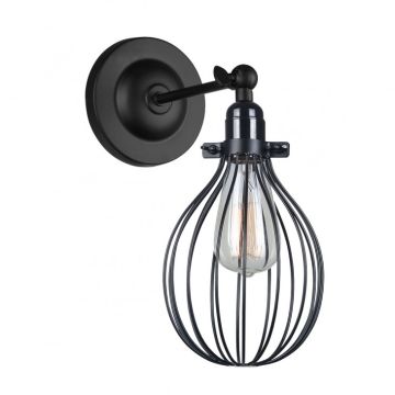 Italux LESTO MBM-2676/1 BK Nástěnná lampa 1x40W/E27