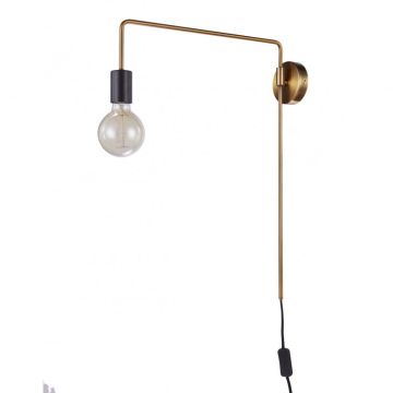 Italux MONIQ MB-BR1721402-W1-G Nástěnná lampa 1x60W/E27