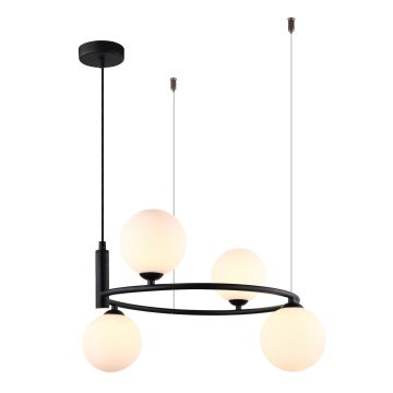 Italux AMILY MDM-3974/4 BK Závěsná lampa 4x25W/G9 IP20