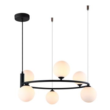 Italux AMILY MDM-3974/6 BK Závěsná lampa 6x25W/G9 IP20