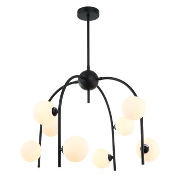 Italux CELINE MDM-3800/8 BK+W Lustr 8x25W/G9 IP20