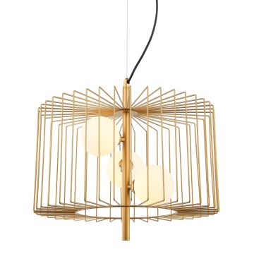 Italux DAREN MDM-3937/3 GD Závěsná lampa 3x25W/G9 IP20