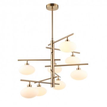 Italux FIORENZO MDM3661-8 BRO+W Lustr 8x25W/G9