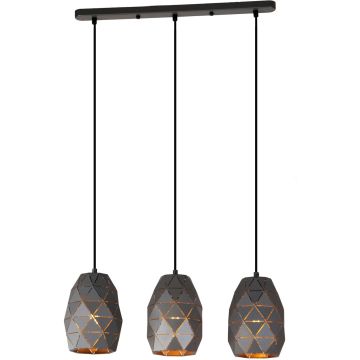 Italux HARLEY MDM-3480/3 GR+GD Závěsná lampa 3x40W/E27 IP20