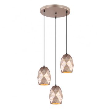 Italux HARLEY MDM-3480/3A GD Závěsná lampa 3x40W/E27
