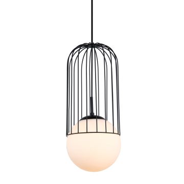 Italux MATTY MDM-3940/1 BK Závěsná lampa 1x40W/E27 IP20