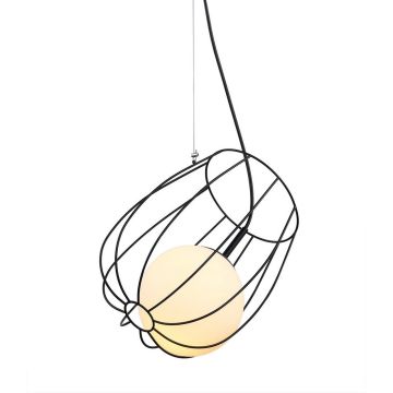 Italux MELISA MDM-3943/1 BK Závěsná lampa 1x40W/E27 IP20