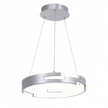 Italux VELAR MD16003097-1B SILVER Závěsná lampa 1x60W/LED 3360LM