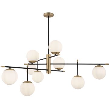Maytoni NOSTALGIA MOD048PL-09G Závěsná lampa 9x40W/E14