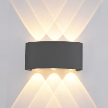 Italux ORTELO OWL-451-3-BL Nástěnná lampa 6x6W/LED 3000K 550LM IP54