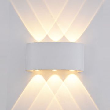 Italux ORTELO OWL-451-3-WH Nástěnná lampa 6x6W/LED 3000K 550LM IP54