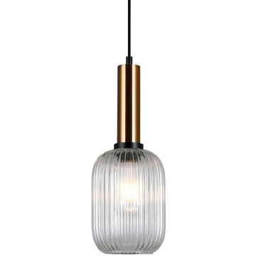 Italux ANTIOLA PND-5588-1M-BRO+CL Závěsná lampa 1x40W/E27 IP20
