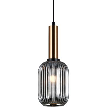 Italux ANTIOLA PND-5588-1M-BRO+SG Závěsná lampa 1x40W/E27 IP20