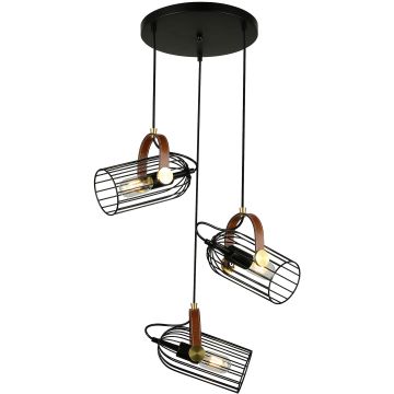Italux ANTOIN PND-2445-3-BK Závěsná lampa 3x40W/E27 IP20