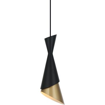 Italux MALIA PND-85949-1 BK+GD Závěsná lampa 1x40W/E27 IP20