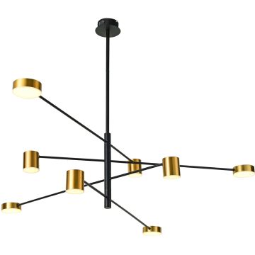 Italux REMDAL PND-16374-8 BK+GD Lustr 8x35,5W/LED 3000K 653LM IP20