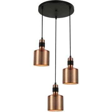 Italux RESTENZA PND-2439-3-COP Závěsná lampa 3x40W/E27 IP20