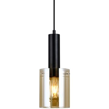 Italux SARDO PND-5581-1-BK+AMB Závěsná lampa 1x40W/E27 IP20