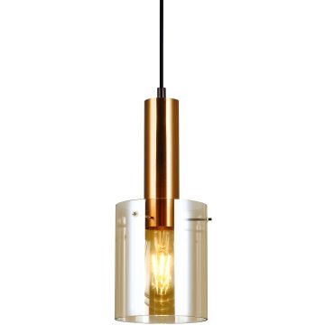 Italux SARDO PND-5581-1-BRO+AMB Závěsná lampa 1x40W/E27 IP20