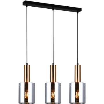 Italux SARDO PND-5581-3-BRO+SG Závěsná lampa 3x40W/E27 IP20
