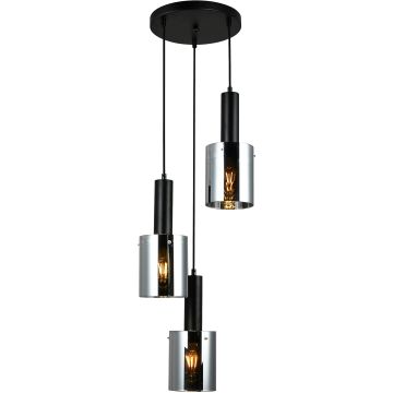 Italux SARDO PND-5581-3A-BK+SG Závěsná lampa 3x40W/E27 IP20