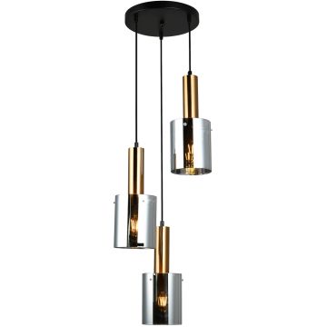 Italux SARDO PND-5581-3A-BRO+SG Závěsná lampa 3x40W/E27 IP20