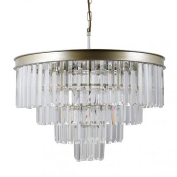 Italux VERDES PND-44372-8-CHMP-GLD Závěsná lampa 8x40W/E14 IP20
