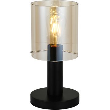 Italux SARDO TB-5581-1-BK+AMB Stolní lampa 1x40W/E27 IP20