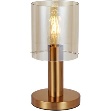 Italux SARDO TB-5581-1-BRO+AMB Stolní lampa 1x40W/E27 IP20