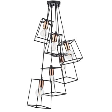 Dar Lighting TOWER TOW0622 Závěsná lampa 6x40W/E27