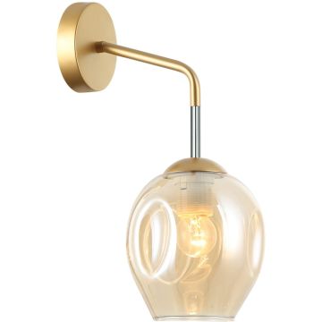 Italux BORGO WL-30843-1 GD+AMB Nástěnná lampa 1x40W/E27 IP20