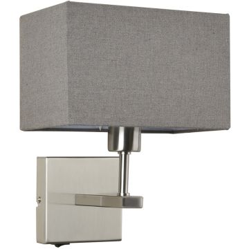Italux NORTE WL-1122-1-A-SN-RC-GR Nástěnná lampa 1x60W/E27 IP20