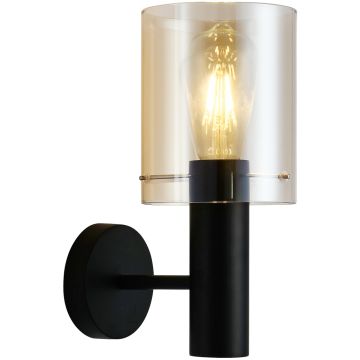 Italux SARDO WL-5581-1A-BK+AMB Nástěnná lampa 1x40W/E27 IP20