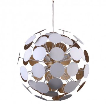 Italux MAILONE AD20180/6B WH+GD Závěsná lampa 6x40W/E14