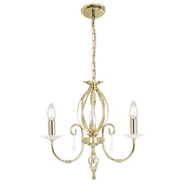 Elstead Lighting AEGEAN AG3-POL-BRASS Lustr 3x60W/E14