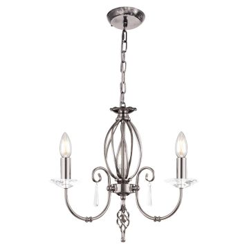 Elstead Lighting AEGEAN AG3-POL-NICKEL Lustr 3x60W/E14