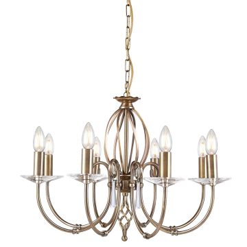 Elstead Lighting AEGEAN AG8-AGED-BRASS Lustr 8x60W/E14