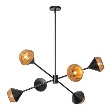 Elstead Lighting Daphne ALM-DAPHNE6-MB Lustr 6x40W/E14 IP20