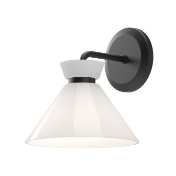 Elstead Lighting Halston ALM-HALSTON-1WB-BK Nástěnná lampa 1x40W/E14 IP20