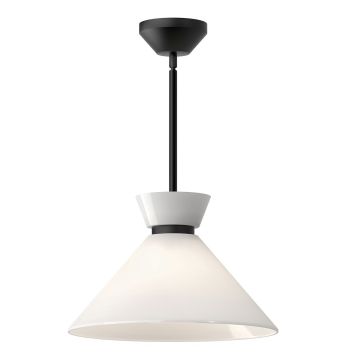 Elstead Lighting Halston ALM-HALSTON-P-M-BK Závěsná lampa 1x60W/E27 IP20
