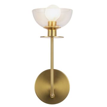 Elstead Lighting Sylvia ALM-SYLVIA-1WB-BG-CL Nástěnná lampa 1x40W/E14 IP20