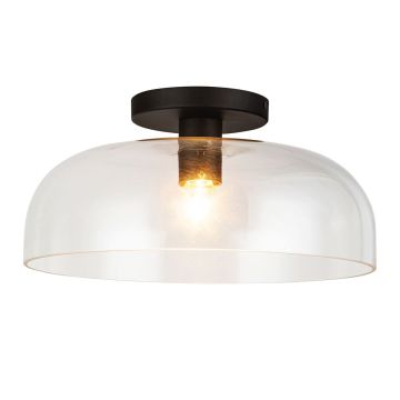Elstead Lighting Sylvia ALM-SYLVIA-SF-BK-CL Stropní lampa 1x60W/E27 IP20