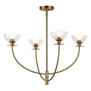 Elstead Lighting Sylvia ALM-SYLVIA4-BG-CL Lustr 4x40W/E14 IP20
