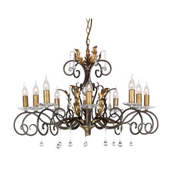 Elstead Lighting AMARILLI AML10-BRONZE Lustr 10x60W/E14