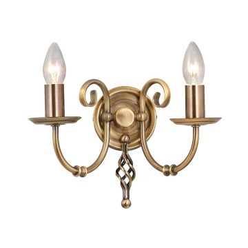 Elstead Lighting ARTISAN ART2-AGD-BRASS Nástěnná lampa 2x60W/E14