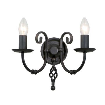 Elstead Lighting ARTISAN ART2-BLACK Nástěnná lampa 2x60W/E14