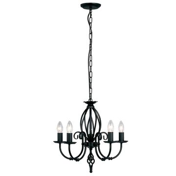 Elstead Lighting ARTISAN ART5-BLACK Lustr 5x60W/E14